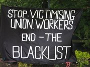 Blacklisted workers banner